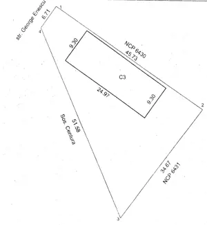 Inchiriere teren Centura Braila 940 m2, pozitie foarte buna