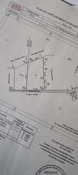 Teren de vânzare Braniștea Dâmbovița