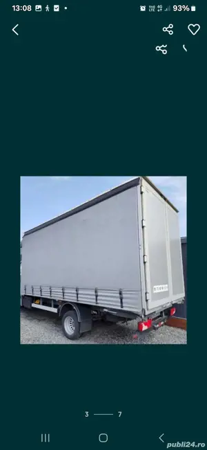 Transport marfă cu dubă de 3, 5 T.cu prelată de volum foarte mare - imagine 2