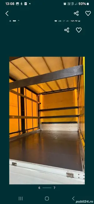 Transport marfă cu dubă de 3, 5 T.cu prelată de volum foarte mare - imagine 4