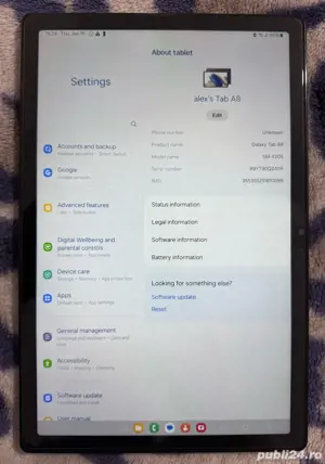 Tableta Samsung Galaxy Tab A8 Octa-Core - imagine 5