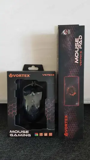Mouse Gaming Vortex VG7503 RGB si Mouse Pad Vortex VG7701-6 noi