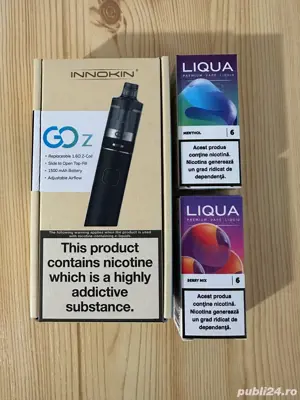 Tigara electronica Innokin + 2 Liqua (menthol, berry mix)