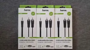 Cablu audio Jack 3.5mm RCA 1.5m Hama