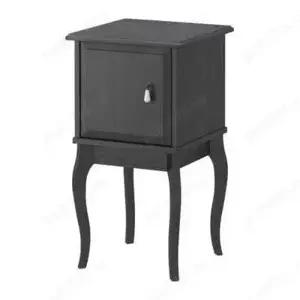 noptiera Ikea Edland - gri - lemn masiv