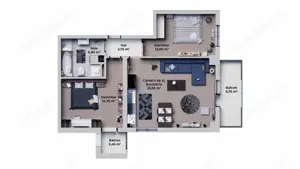 Apartament de vanzare, cu 3 camere, 62 mp, zona Calea Surii Mici - imagine 12