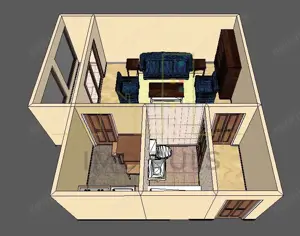 1 Camera. Telegrafului. Etaj intermediar. 4 ap/nivel - imagine 6