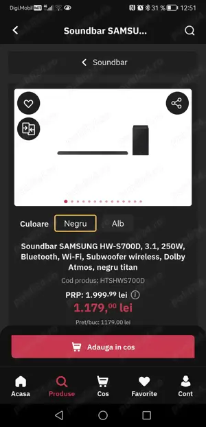 Soundbar Samsung HW-S700 