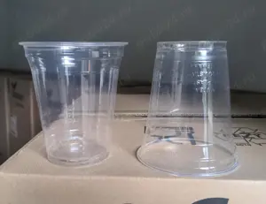 Pahare plastic  de 300  ml   pentru bauturi reci 