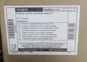 Pahare plastic  de 300  ml   pentru bauturi reci  - imagine 3