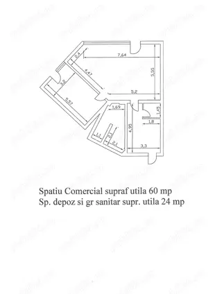 Spatiu Comercial ultracentral cu supraf 84 mp situat pe Calea Bucuresti - imagine 2
