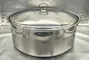 Cratita inox 20L fund triplu + capac metalic etans