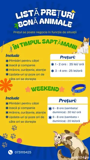 Bonă animale de companie