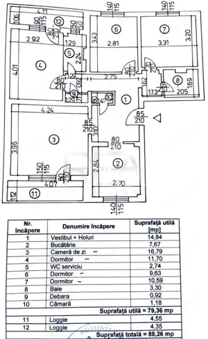 4 camere in bloc solid la 7 minute metrou Piata VIctoriei - imagine 11 4 camere in bloc solid la 7 minute metrou Piata VIctoriei - imagine 11