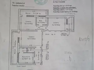 Trei camere etajul 1 , apartament Central. - imagine 8