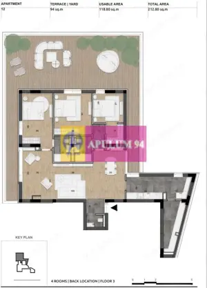 Apartament 120mp cu terasă panoramică | Strada Licurg,  Armeneasca - imagine 5