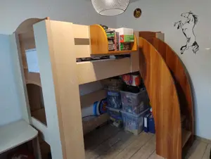 Pat supraetajat cu saltea