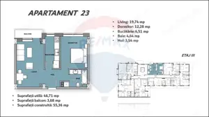 Apartament nou cu 2 camere de vânzare, Cantemir, Oradea