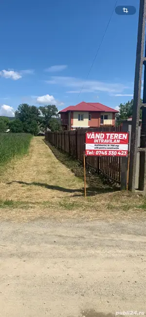 PF vând teren în localitatea Gilău str Bamffy jud Cluj