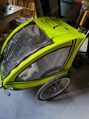 Carucior bicicleta 2 copii 