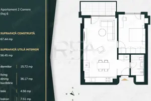 2 camere premium cu parcare | Barbu Văcărescu | Piscină - imagine 16