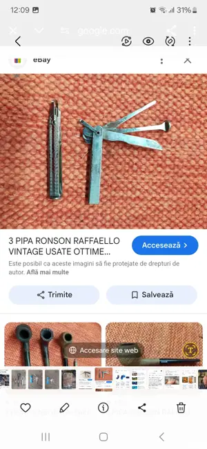 Accesorii vintage pipă fumat