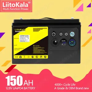 Baterie LIITOKALA LiFePO4,12V,150Ah, sursa rezerva curent pt. aparatura medicala, CPAP, CT, Frigider
