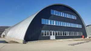 Hala semirotunda metalica - utilaje agricole cereale - imagine 2