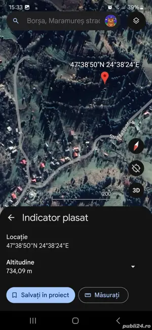 Teren în Borșa Maramureș 35 ari