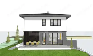 Casa 191 mp la rosu, teren 550 mp, zona profi, vedere panoramica