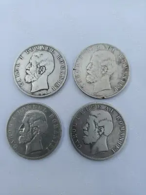 Monede argint 5 lei,Carol I