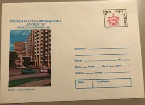 Plicuri tematice Filatelica SOCFILEX 89 Bacau