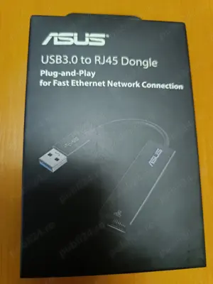 Placa de retea Adaptor ASUS USB3.0 la RJ45 Negru - imagine 2
