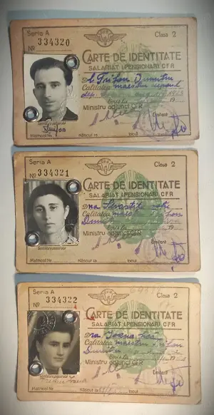 CFR - carte de identitate salariat MT - cls II - 1951 (3 bucăți)