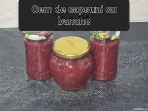 Gem de capsuni cu banane