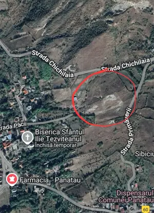 Teren extravilan 10000 mp, com Panatau