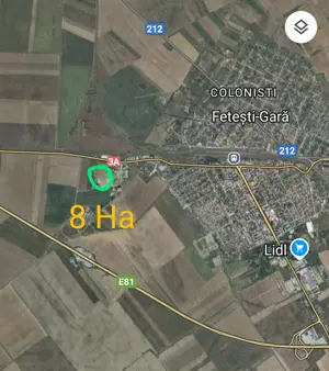 Fetești Loturi 500 mp 1000 mp 0,5 ha 1 ha 8 ha   - imagine 6 Fetești Loturi 500 mp 1000 mp 0,5 ha 1 ha 8 ha   - imagine 6