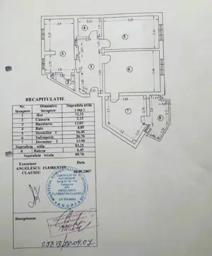 Apartament 3 camere 89,70mp strada Cuza Voda - imagine 16 Apartament 3 camere 89,70mp strada Cuza Voda - imagine 16