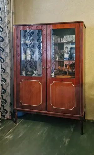 Vand set mobilier de sufragerie anii 70-80, lemn masiv - imagine 2