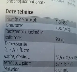 Vand carucior din aluminiu pt. transport, nou - imagine 2