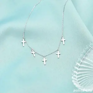 Lantisor nou de argint cu Cruciulite 