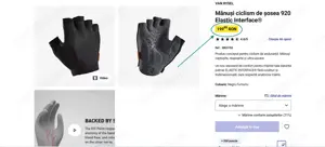 Mănuşi ciclism de șosea VAN RYSEL 920 Elastic Interface 2XL,(Super Ofertă). - imagine 3