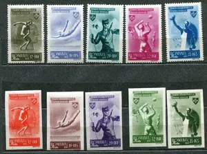 Timbre Romania 1945 LP 175 serie nestampilata MNH