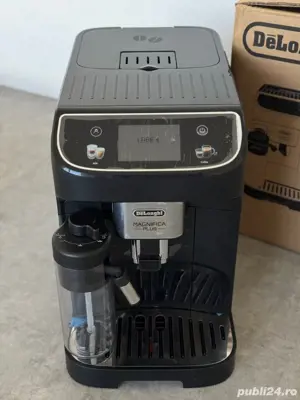 Vand Espressor Automat Cafea DeLonghi Magnifica Plus Carafa Lapte Cappucinno Negru Expresor Cafea ' - imagine 3
