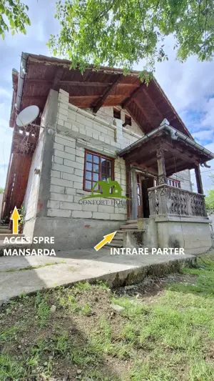 Casa P+M Lunca Bujoreni,locuibila ,imprejmuita cu gard zidit - imagine 15