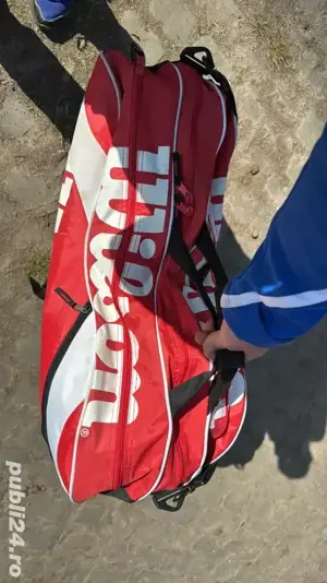 racheta tenis, geanta,wilson, mingi tenis