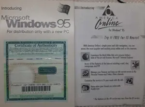 Vintage Carte Introducere Microsoft Windows95