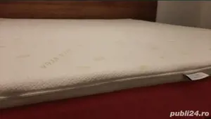 Topper saltea, NOU! 180x200, Latex Cool Gel, 4cm, husa detasabila Aloe - imagine 3