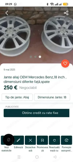 Jante Mercedes 18 inch 