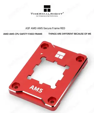 Contact Frame AMD RYZEN AM5 Thermalright V2 RED BLACK Secure Frame - imagine 4